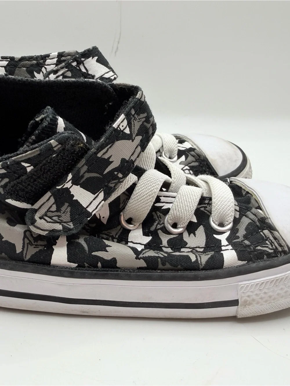 Converse Kids Black & White Camo High Top Sneakers